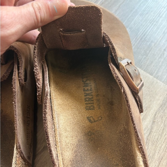 Birkenstock Brown Loafers Slip-Ons Comfortable Casual - Picture 3 of 7